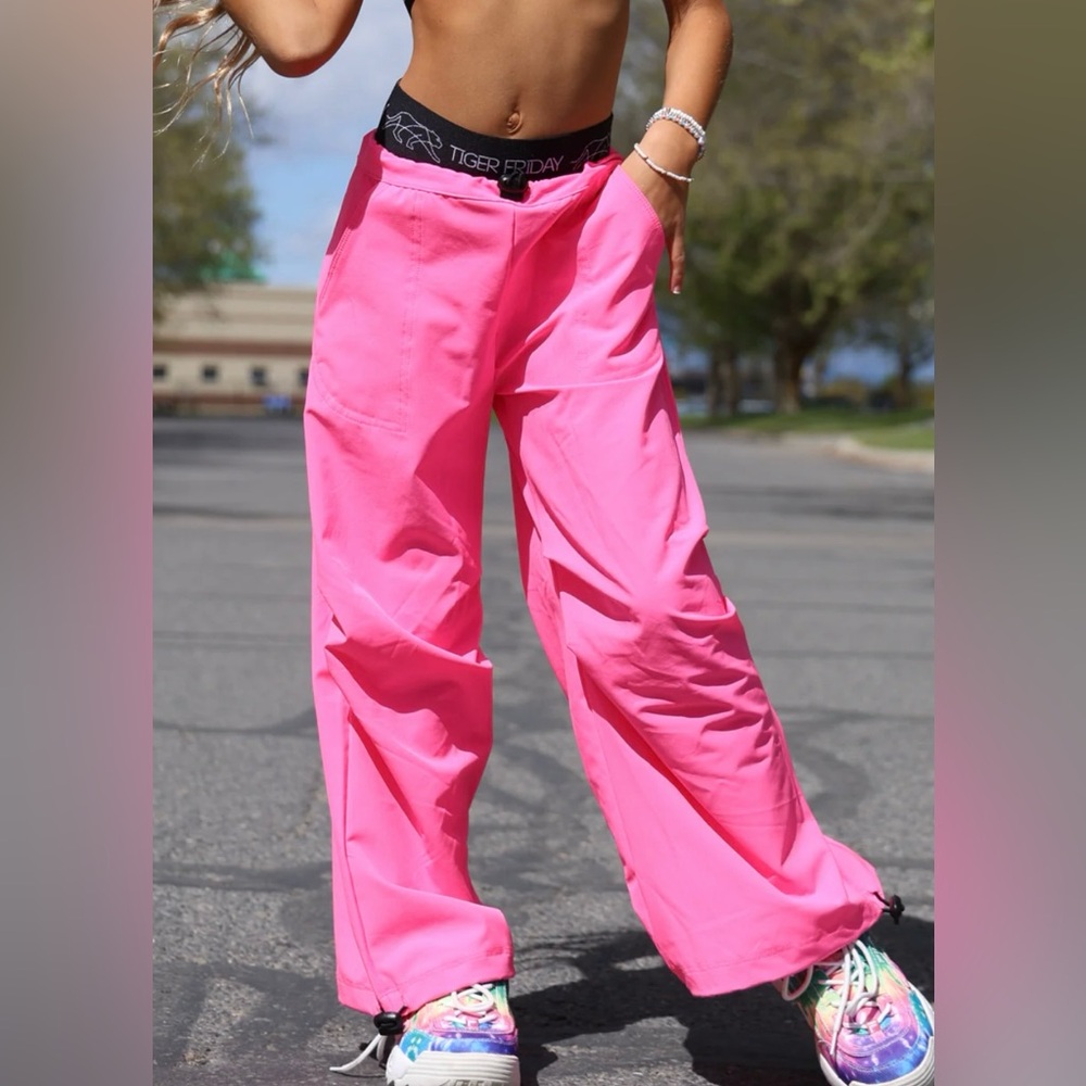 Tiger Friday Pilot Parachute Pants Pink